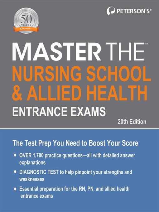 Title details for Master the Nursing School & Allied Health Entrance Exams by Peterson's - Available